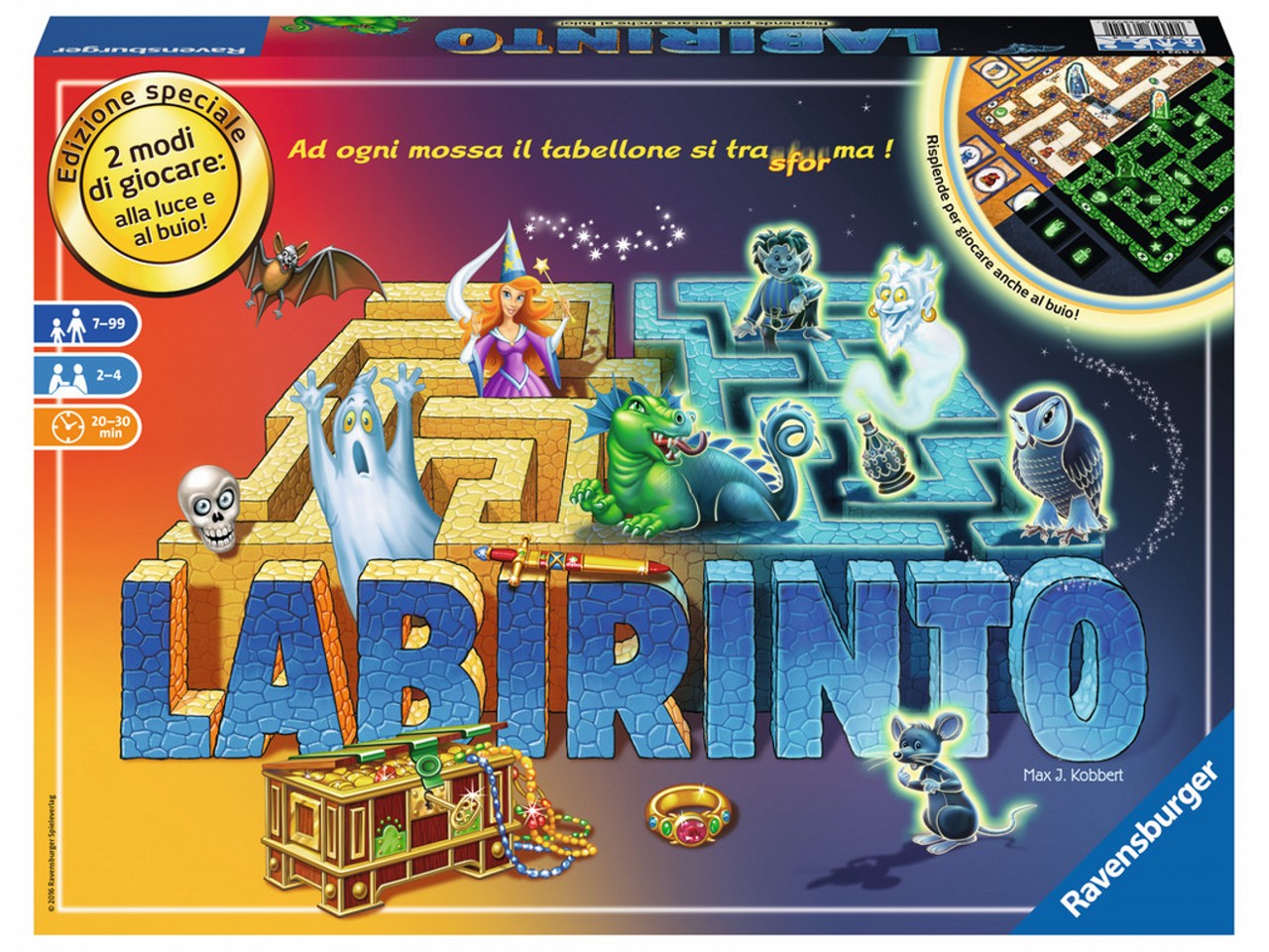 Gioco labirinto glow in the dark 266920