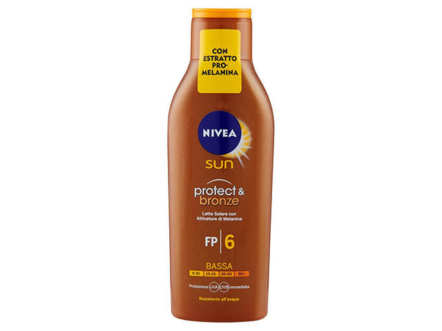 nivea sun latte solare protect&bronze fp6