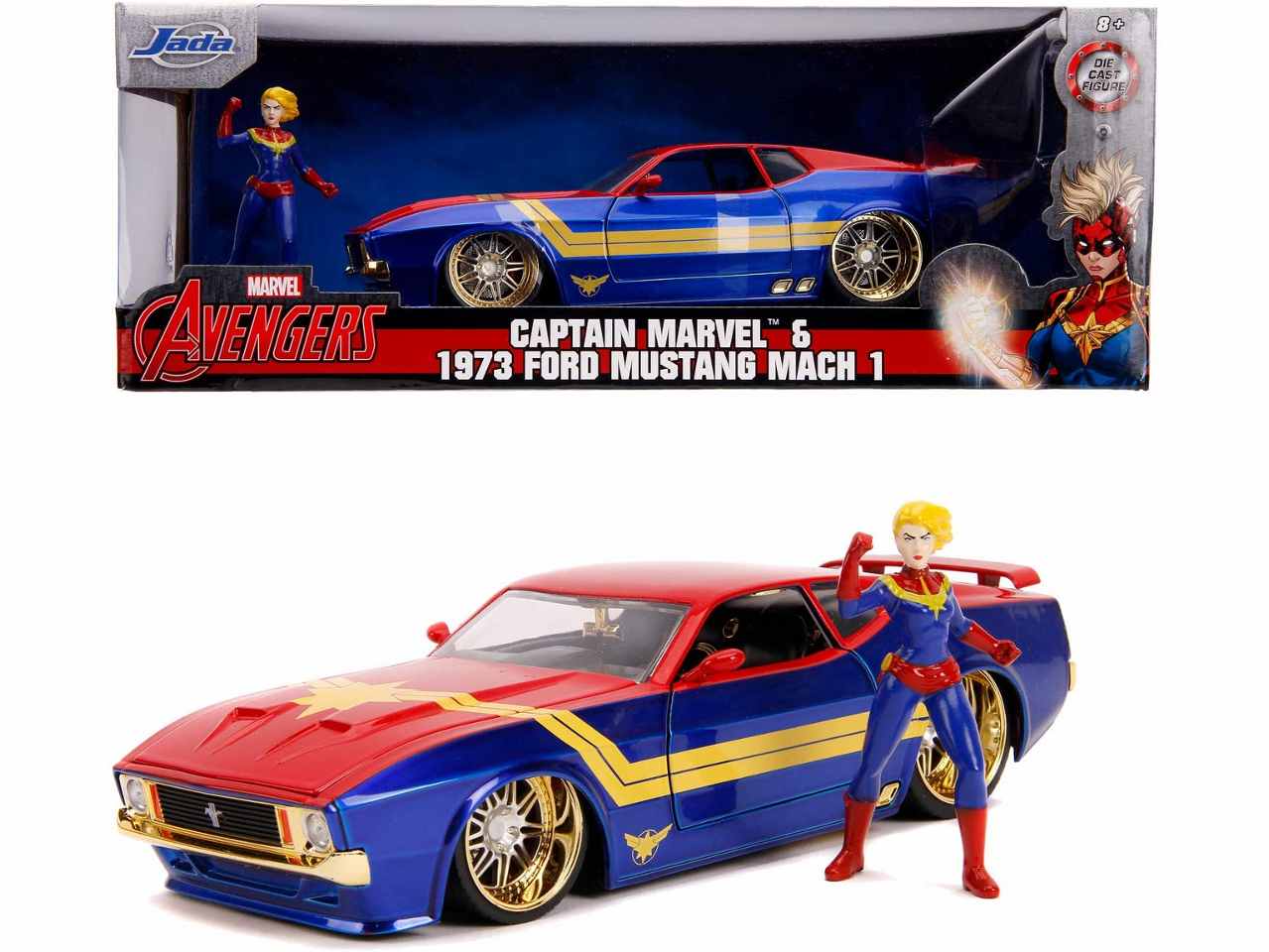 Marvel 1973 ford mustang mach 1:24+pers.253225009
