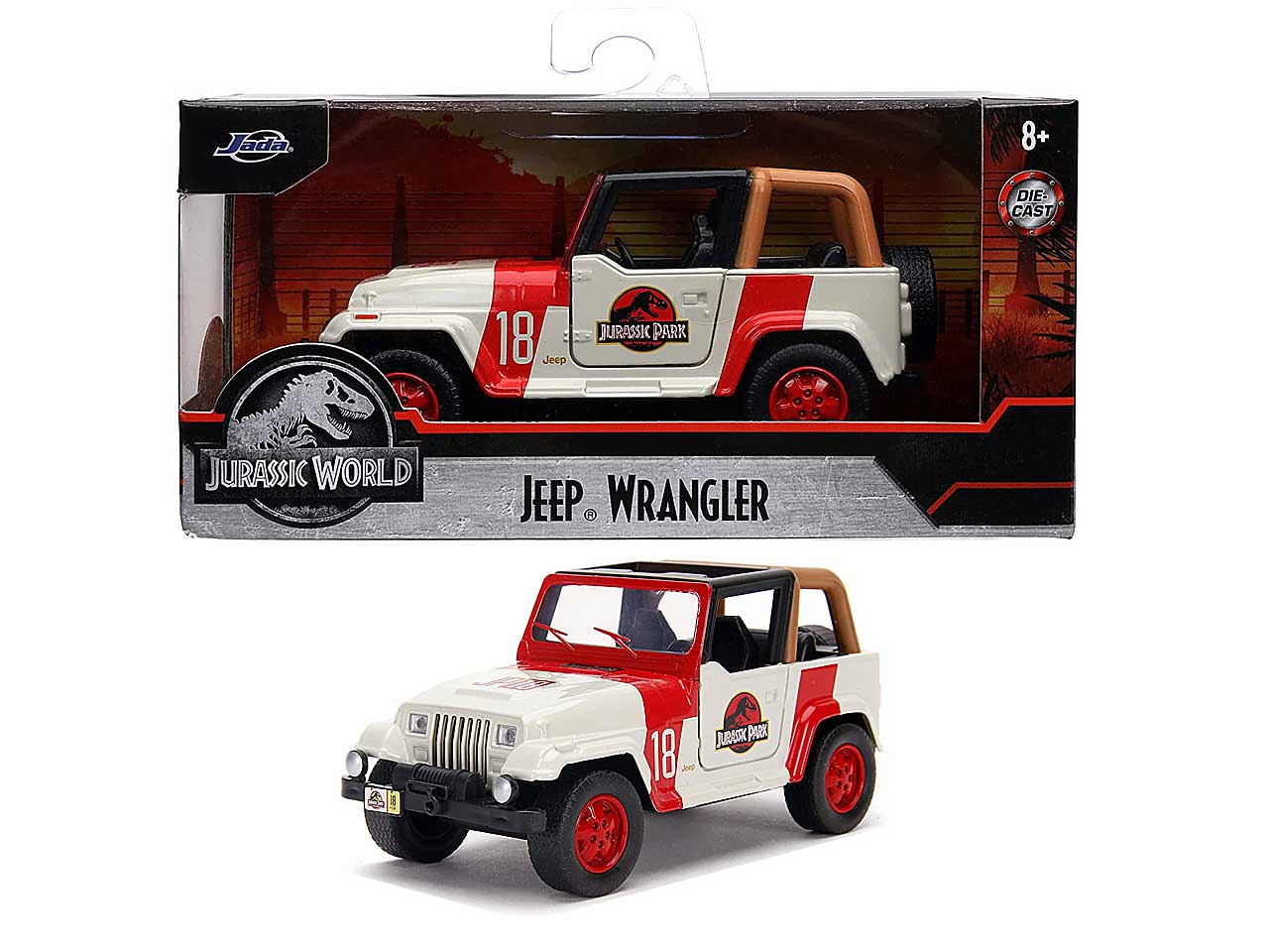 jurassic park jeep wrangler 1:32 253252019