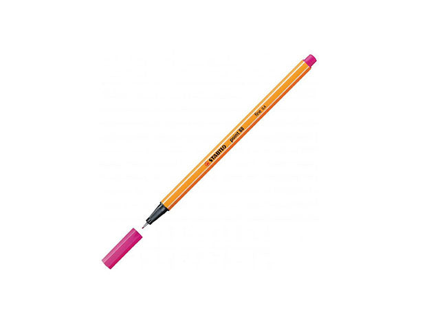 Penna fineliner point 88 Stabilo, punta extrafine rosa 0,4 mm