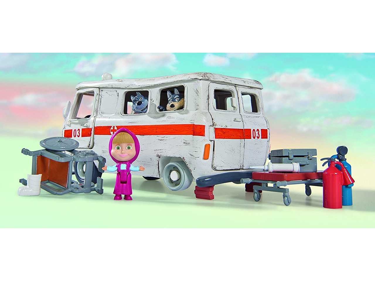 Masha e l'orso play set ambulanza 109309863