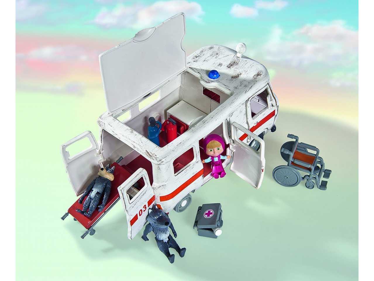Masha e l'orso play set ambulanza 109309863