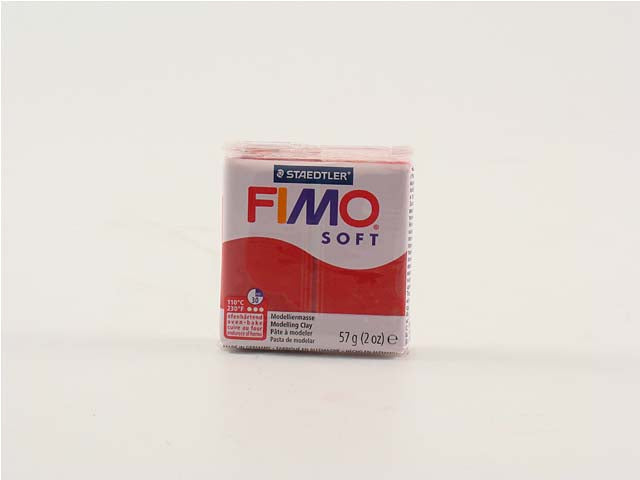 Pasta fimo soft 57gr rosso