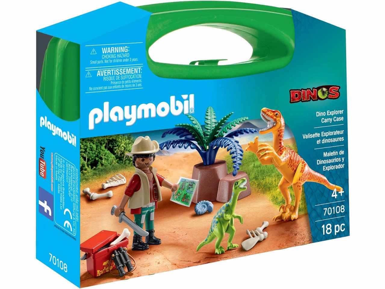 Playmobil carriyng case large dinosauri 70108