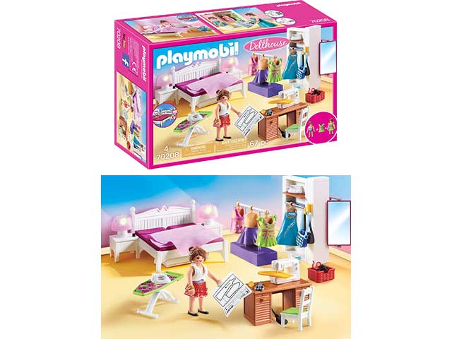 Playmobil dollhaouse camera letto 70208