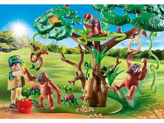 playmobil zoo oranghi s/albero 70345
