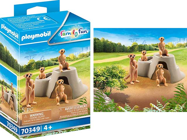 playmobil zoo colonia di suricati 70349