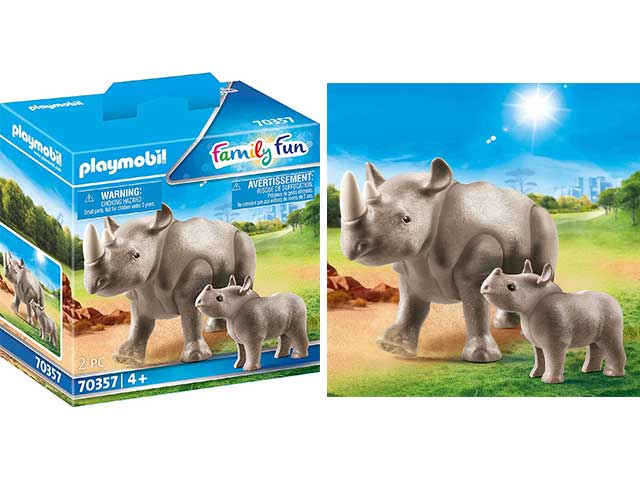 playmobil zoo rinoceronte c/cucc.70357