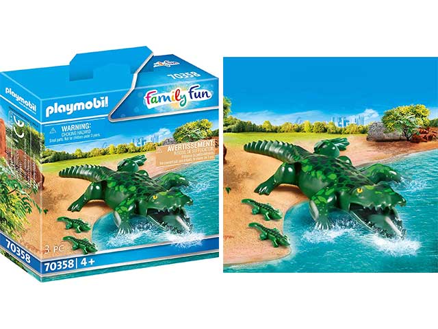 playmobil zoo coccodrillo c/cucc. 70358