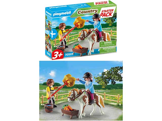 playmobil fantina con cavallo 70505