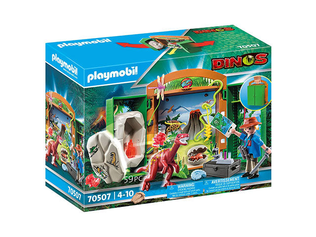 playmobil archeologo con uovo din.70507