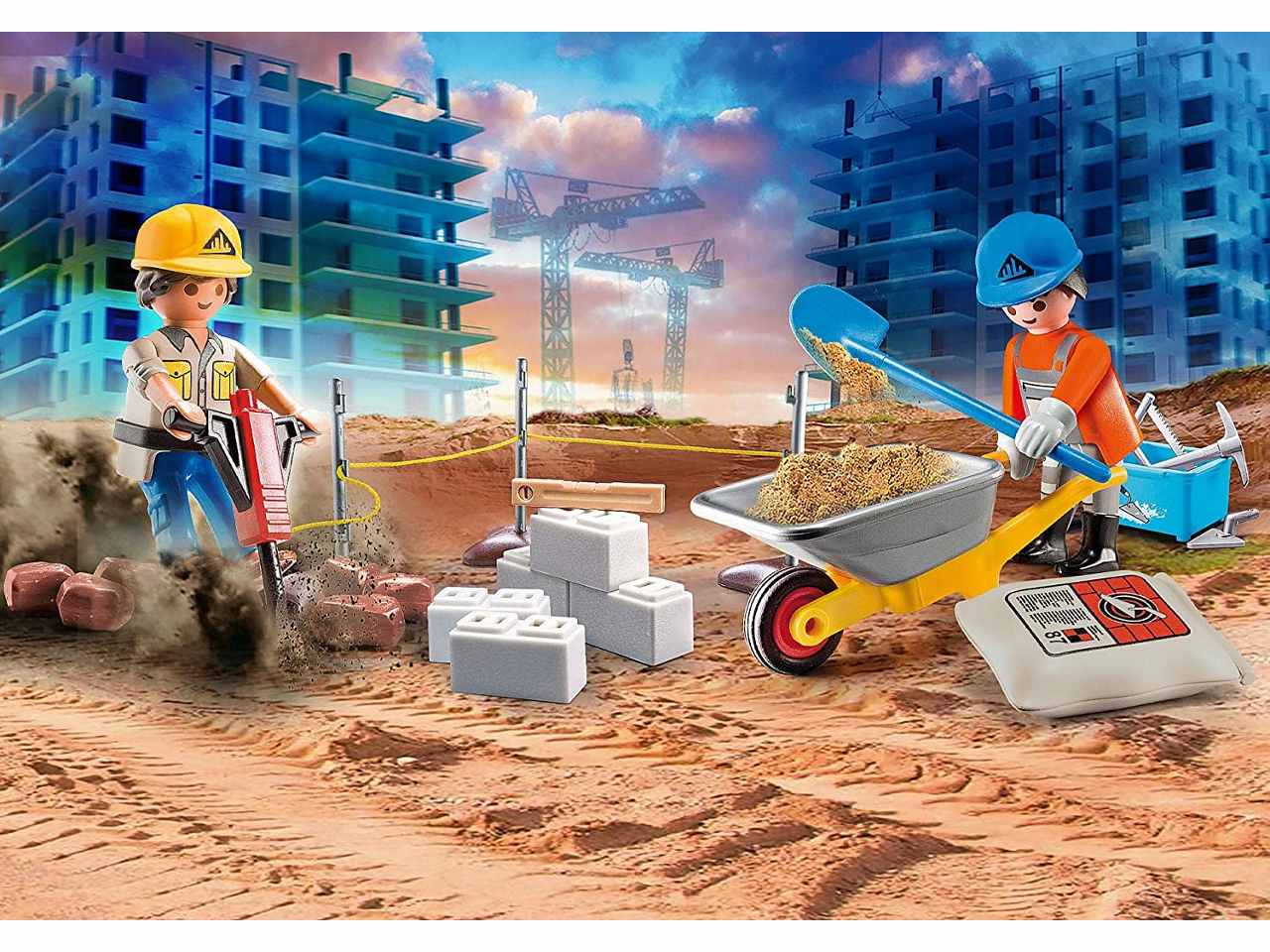 Playmobil carrying case construc.70528