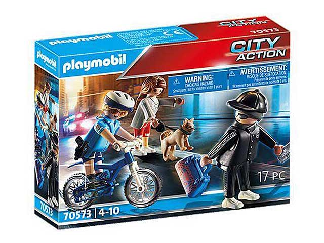Playmobil city polizziotto in bici70573