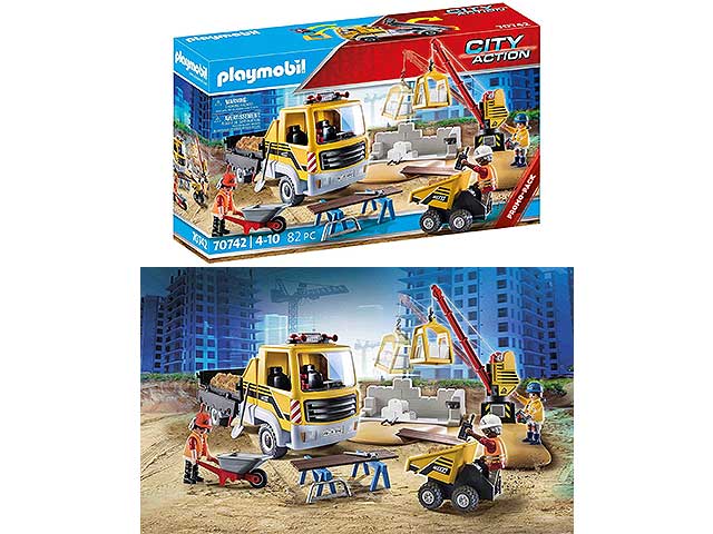 playmobil cantiere edile 70742