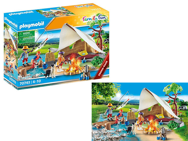 Playmobil famiglia in campeggio 70743