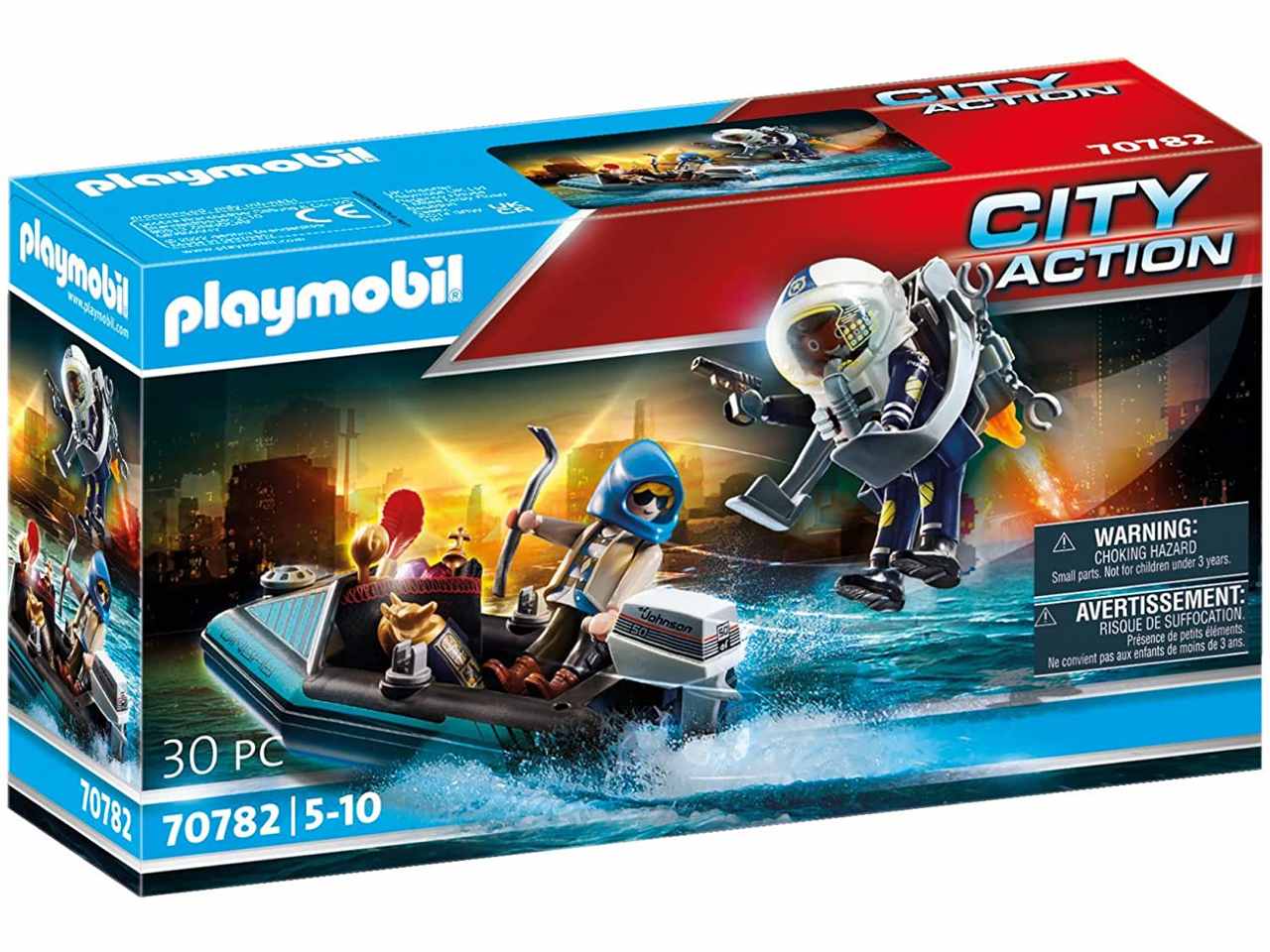 Playmobil jetpack polizia e ladro 70782