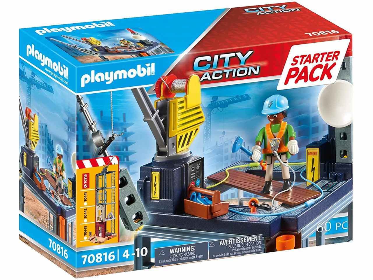 Playmobil cantiere c/montacarichi 70816