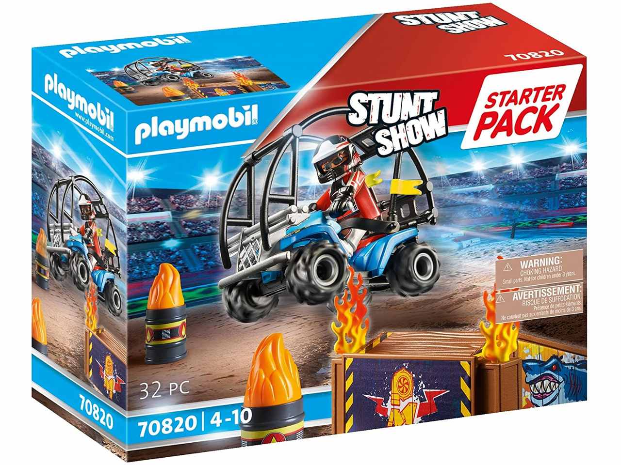 Playmobil quad c/rampa infuocata 70820
