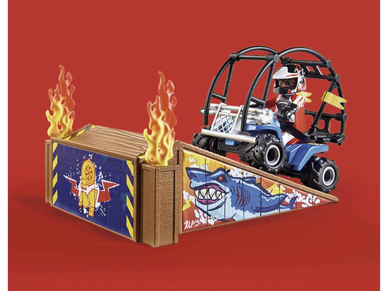 Playmobil quad c/rampa infuocata 70820