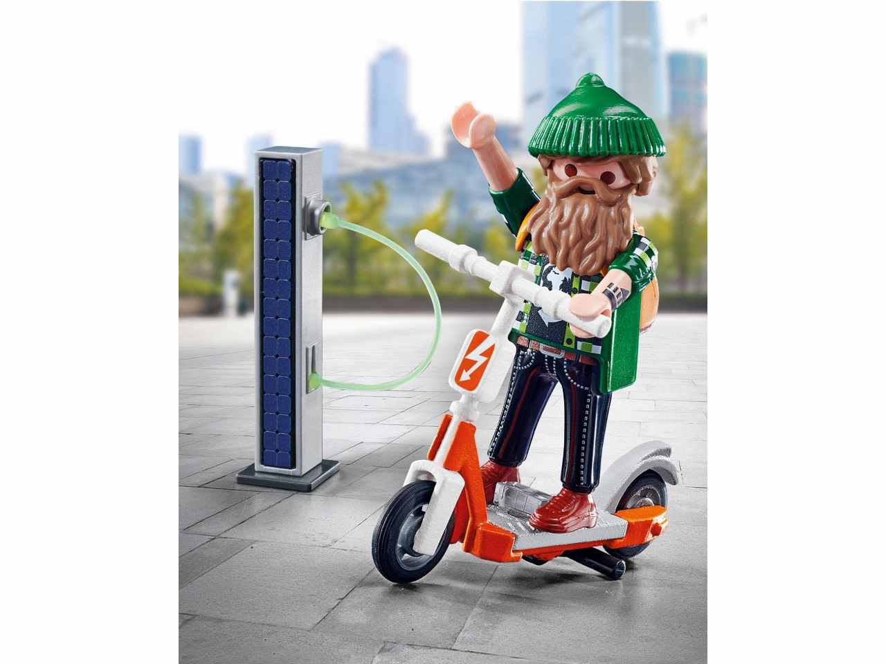 Playmobil hipster con monopattino 70873