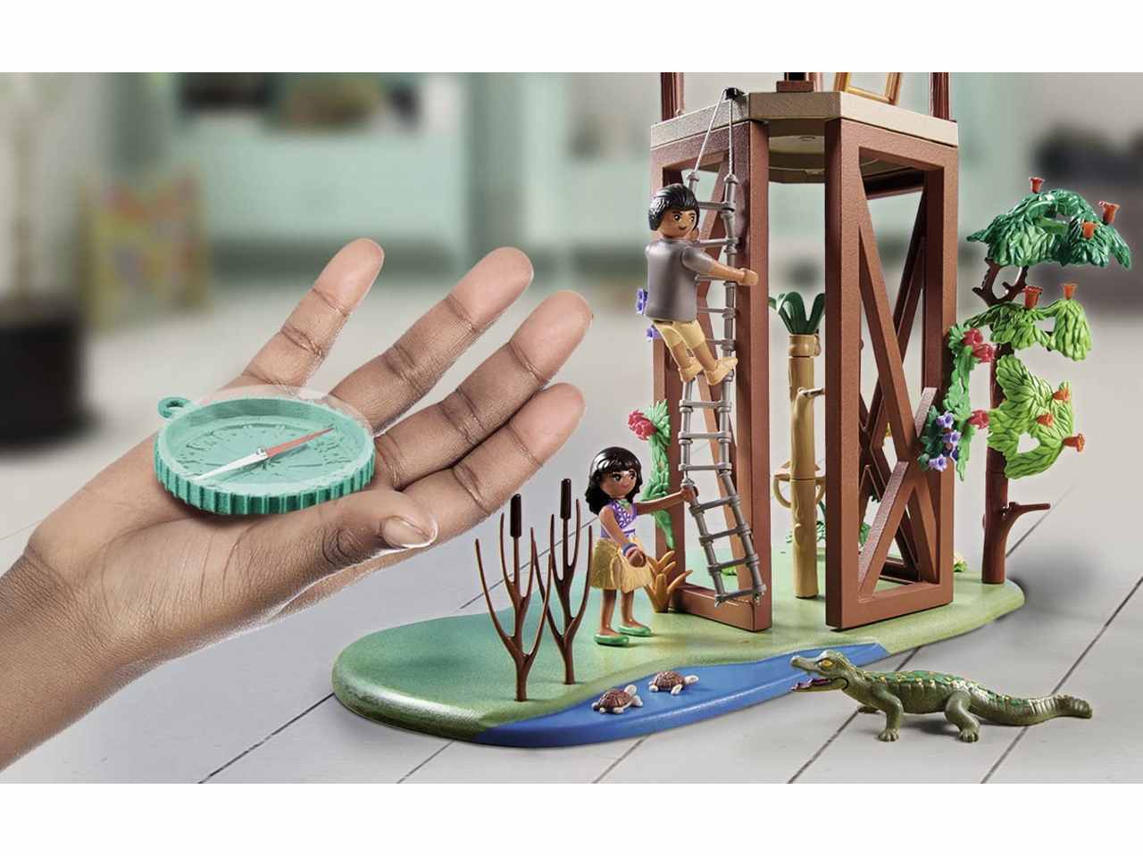 Playmobil wiltopia centro di osservazione animali dell'amazzonia