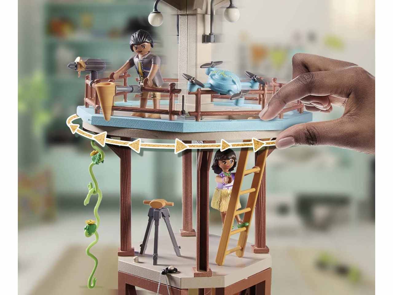 Playmobil wiltopia centro di osservazione animali dell'amazzonia