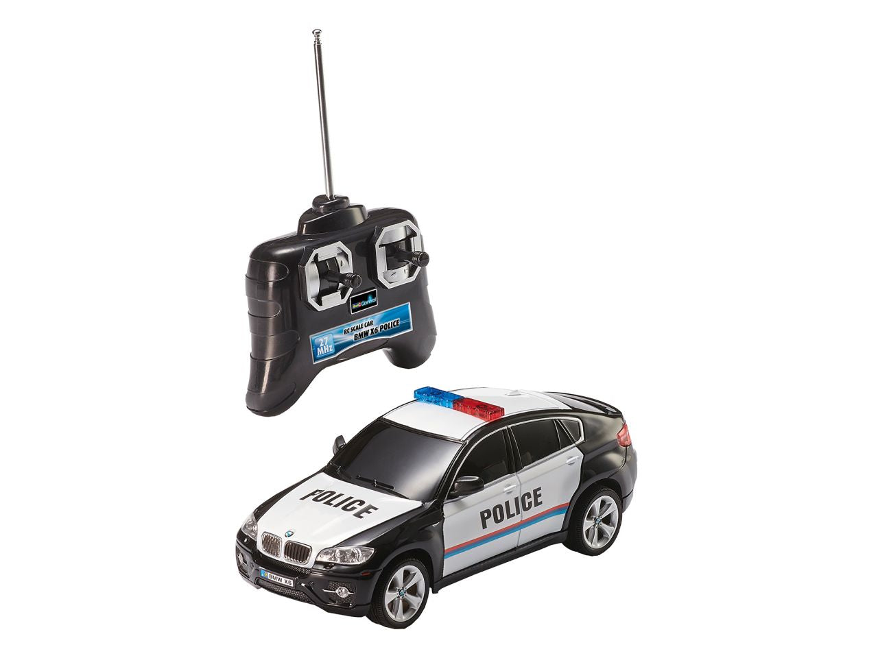 Auto radiocomandata bmw x6 police in scala 1:24