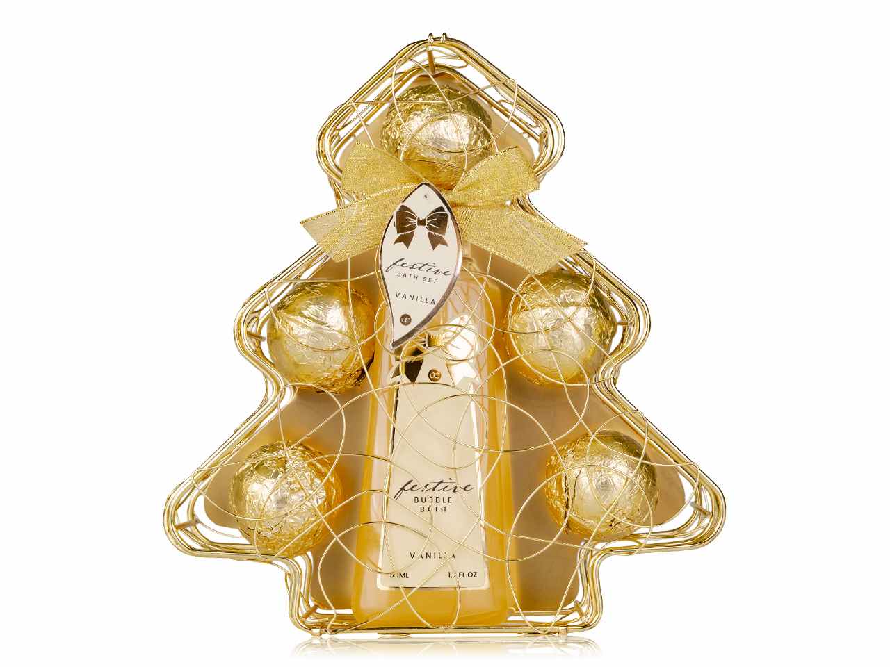 Set bagno albero vaniglia oro 6056712