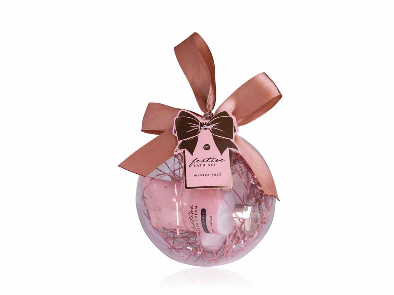Set bagno palla di natale rosa 6056734