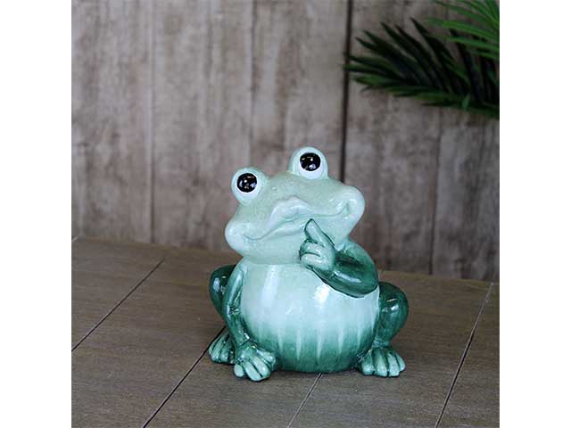 rana seduta ceram.11x8x11,5 verde663970