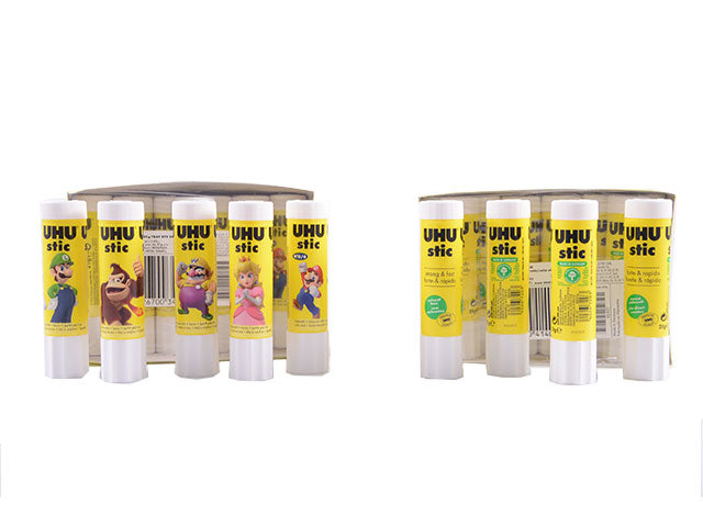 Colla stick 12 pezzi 21 gr UHU Bostik