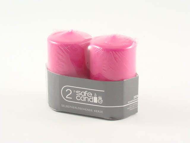 candela moccolo colorata 74 2pzfuxia8-f10060-2