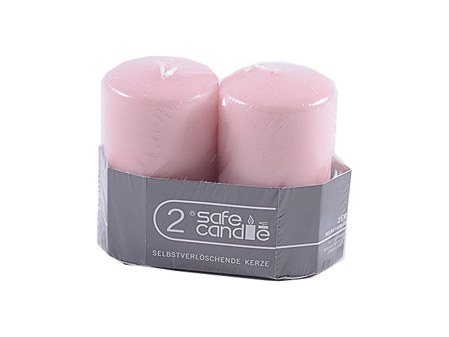 Candela moccolo colorata 30 2pz rosa 8-f10060-2 217