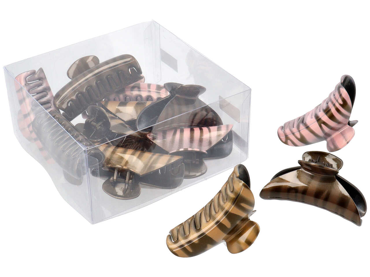 Pinza curva con riflessi oro