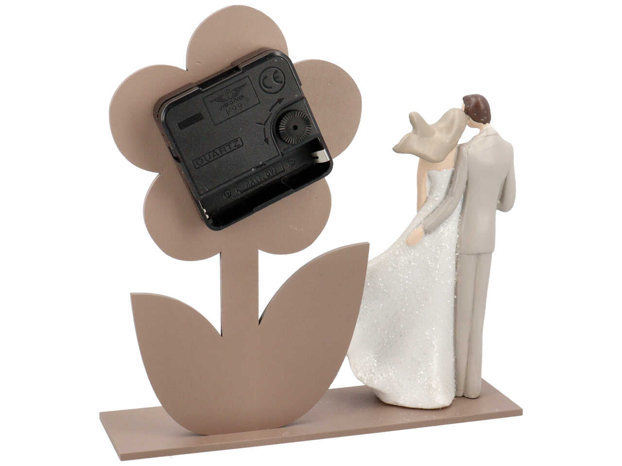 Coppia con fiore e orologio