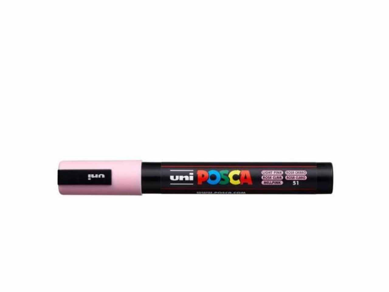 uni posca marcatore punta media rosa chiaro