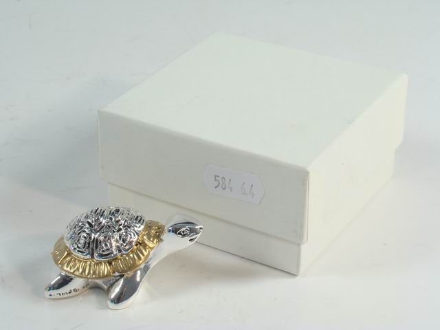 Tartaruga mini argento glitter o 584/64