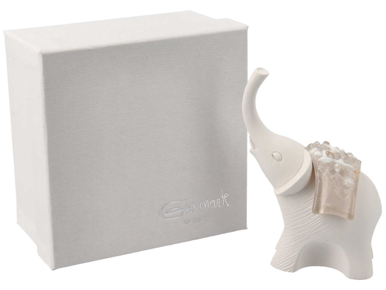 Elefante h.9,5cm bianco 3715/820