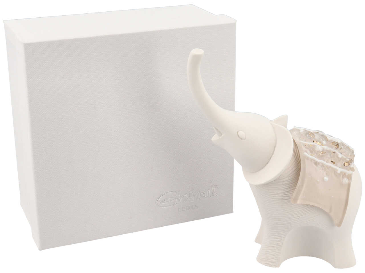 elefante h.14cm bianco 3716/820