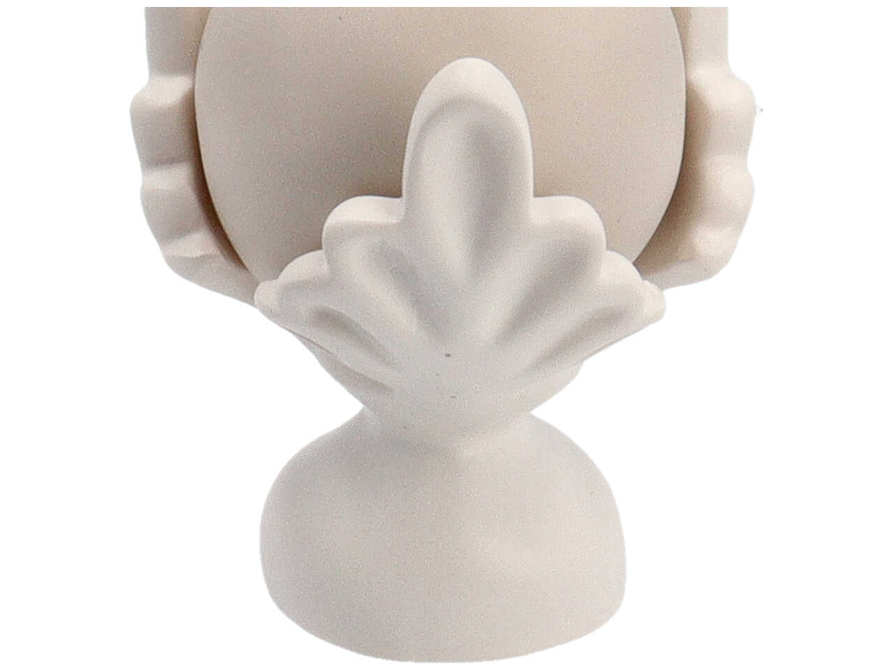 Pomo h7cm bianco/tortora 4305/809