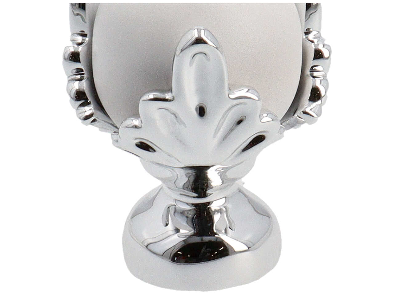 pomo h7cm bianco/argento 4305/810
