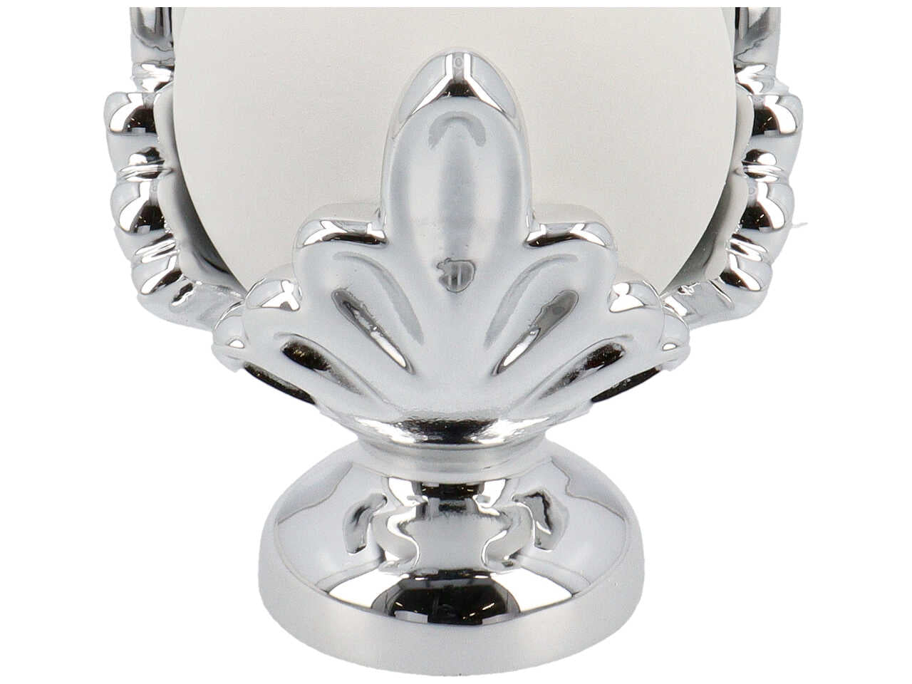 pomo h12cm bianco/argento 4306/810