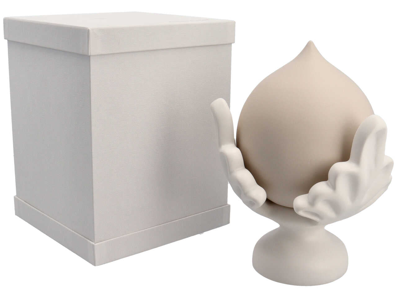 Pomo h20cm bianco/tortora 4307/809