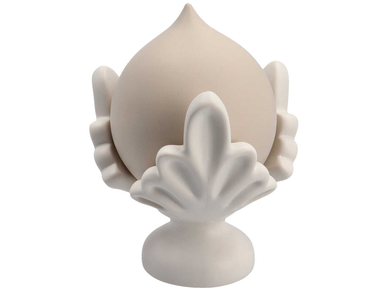 Pomo h20cm bianco/tortora 4307/809
