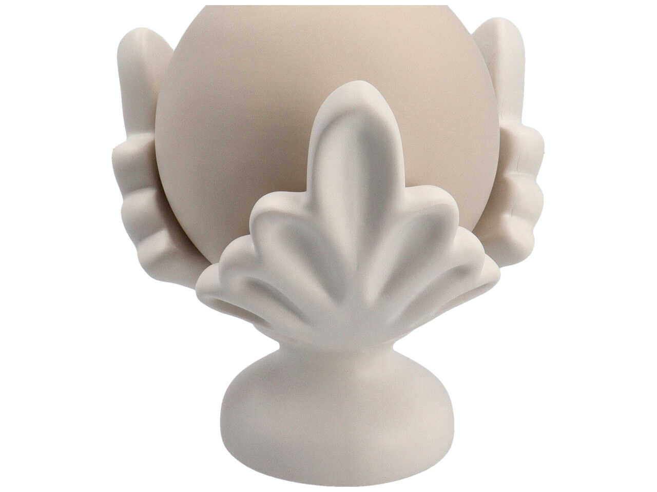 Pomo h20cm bianco/tortora 4307/809