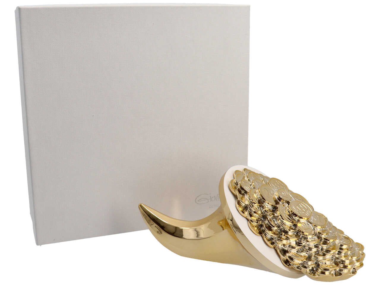 cornucopia 22cm oro/bianco 4372