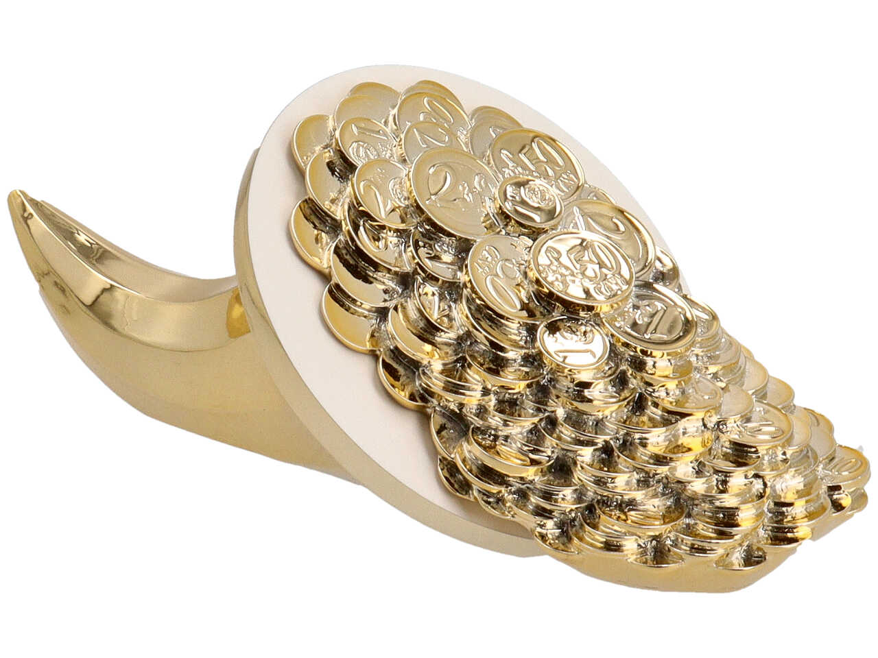 cornucopia 22cm oro/bianco 4372