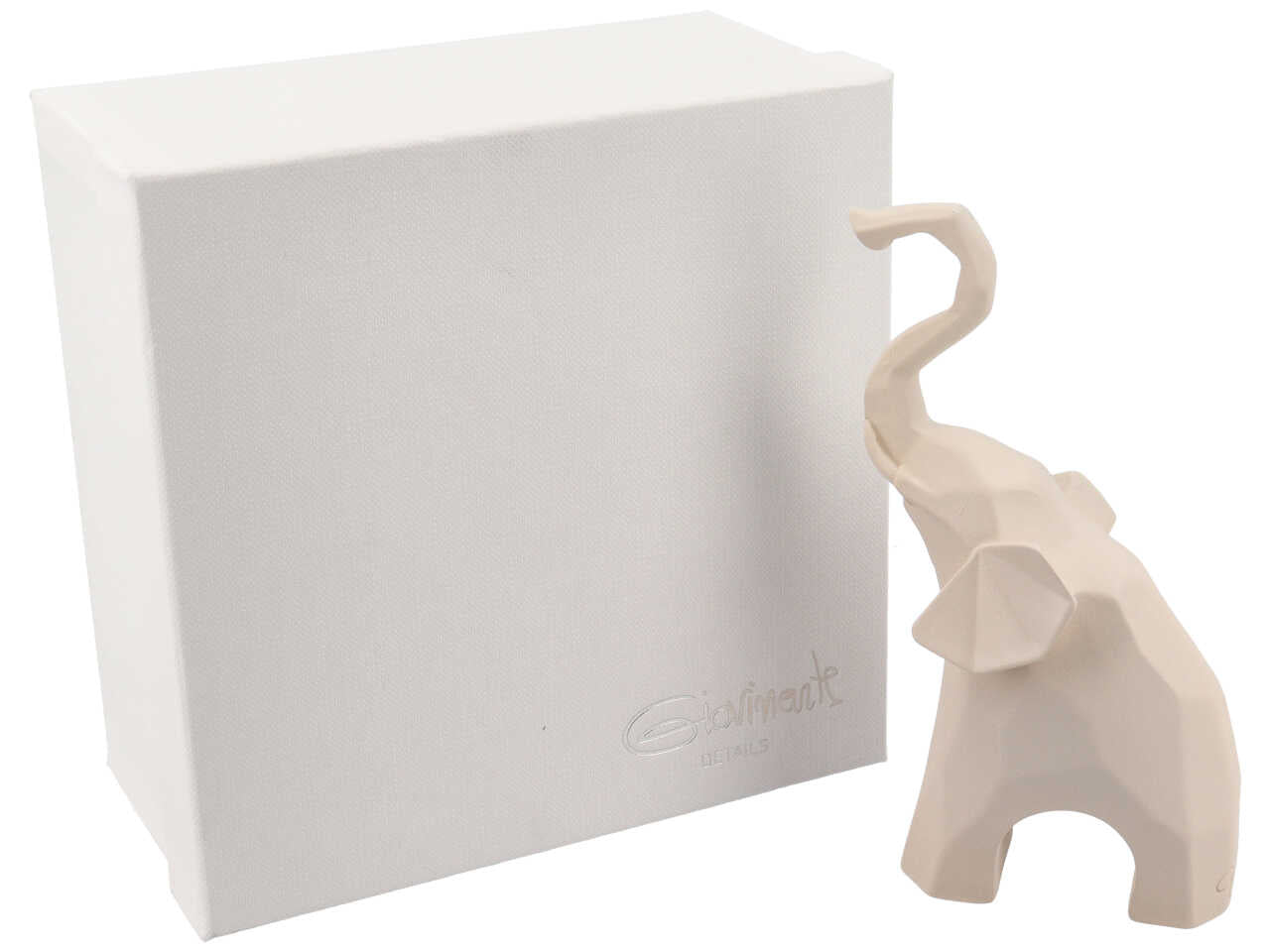 elefante h14cm bianco/tortora 4361/679