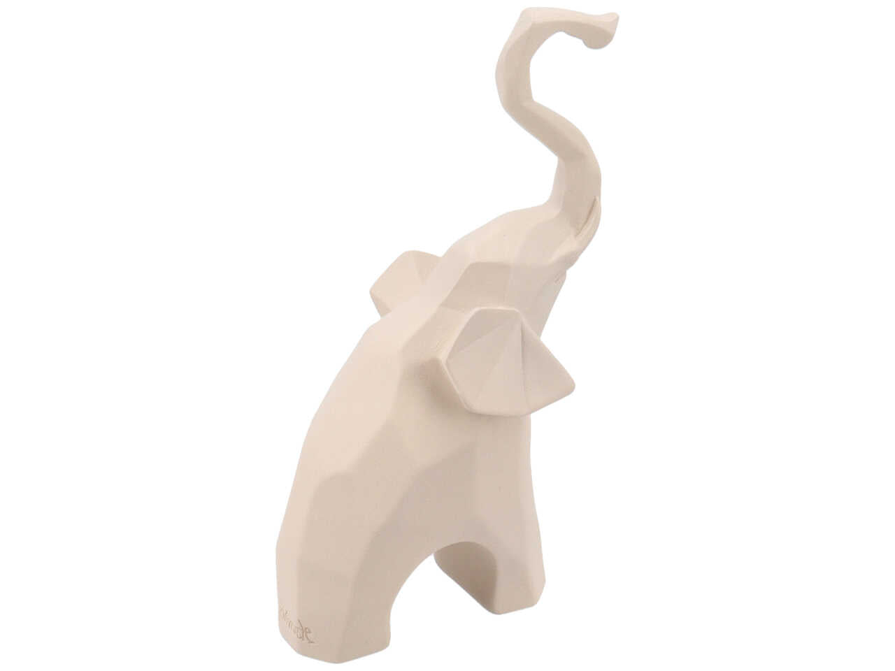 elefante h14cm bianco/tortora 4361/679